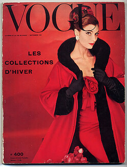 Vogue Paris 1957 September Winter Collections René Gruau René Bouché Guy Bourdin