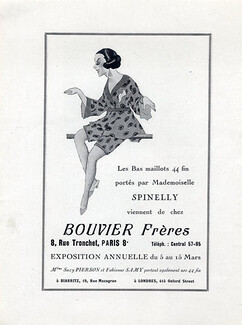 Bouvier Frères (Hosiery, Stockings) 1923 Spinelly