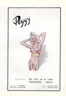 Peggy (Lingerie) Garter Belt, Bra