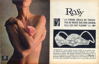 Rosy (Lingerie) 1962 Bra Florentine, Photo Jean-Loup Sieff