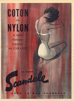 Scandale (Lingerie) 1958 Roger Blonde, Girdle