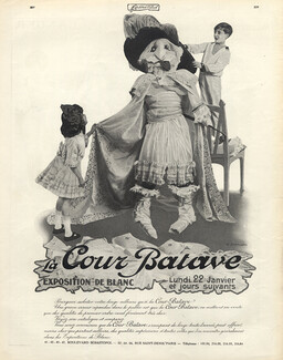 La Cour Batave (Department Store) 1912 A. Ehrmann, Exposition de Blanc