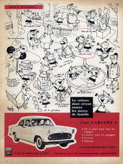 Simca (Cars) 1959 Ariane, Comic Strip Hervé