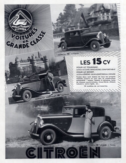 Citroën (Cars) 1933 Coach 15 CV, Roadster Cabriolet
