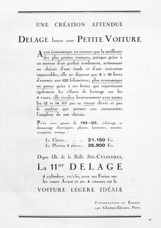 Delage (Cars) 1921