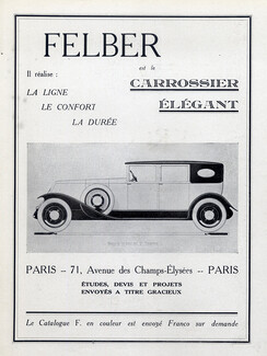 Felber Frères (Coachbuilder, Cars) 1925