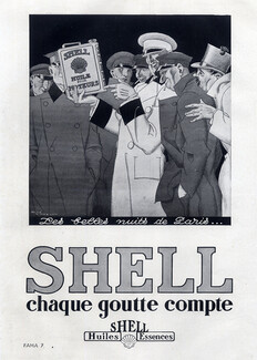 Shell (Motor Oil) 1929 René Vincent