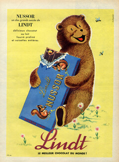Lindt (Chocolates) 1958 P. Fillios, Bear
