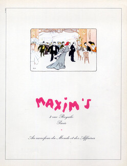 Maxim's (Restaurant) 1969 SEM (Georges Goursat)
