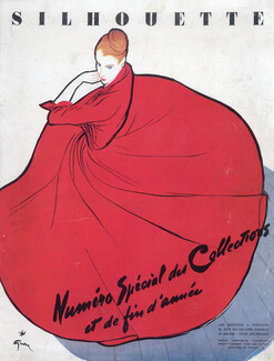 René Gruau 1947 Silhouette Cover