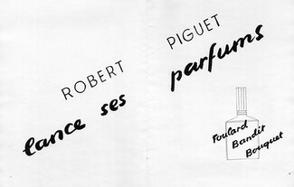 Robert Piguet (Perfumes) 1945 Foulard, Bandit, Bouquet