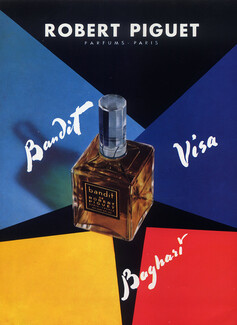 Robert Piguet (Perfumes) 1955 Bandit, Visa, Baghari