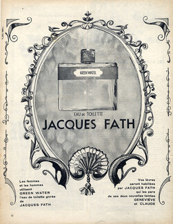 Jacques Fath, Perfumes — Original adverts and images