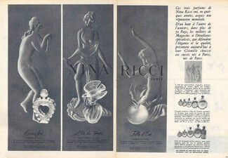 Nina Ricci (Perfumes) 1956 Coeur-joie, L'Air du Temps, Fille d'Eve, Lalique