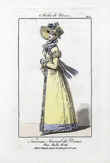Nouveau Journal des Dames 1821 Modes de Paris N°8