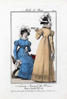 Nouveau Journal des Dames 1821 Modes de Paris N°10, A. Hubert Lefèvre