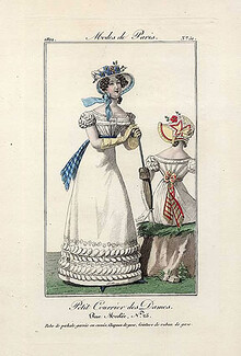 Petit Courrier des Dames 1822 Modes de Paris N°51, Julie Ribault