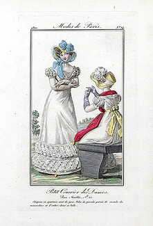 Petit Courrier des Dames 1822 Modes de Paris N°74, Julie Ribault