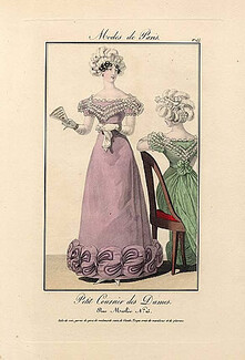 Petit Courrier des Dames 1823 Modes de Paris N°144, Julie Ribault