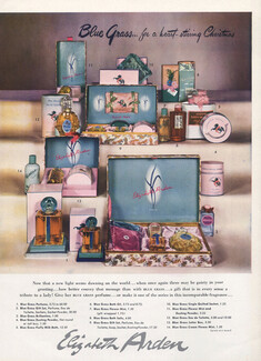 Elizabeth Arden (Cosmetics) 1944 Blue Grass for Christmas