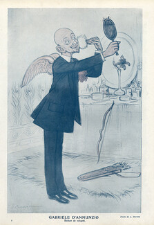 A. Barrère 1911 Gabriele Annunzio, Caricature, Biography