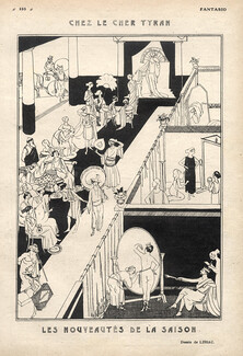 Lissac 1922 ''Chez le Cher Tyran'' Antique Fashion, Fitting, The Novelties of the Season, Paul Poiret?