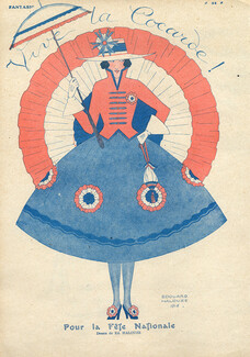 Edouard Halouze 1916 Dress Rosette for National Holiday