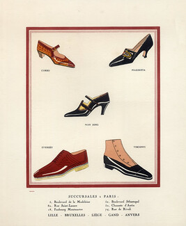Cecil (Shoes) 19** Au pied Levé, Texte Louis-Léon Martin, Catalog, 6 pages