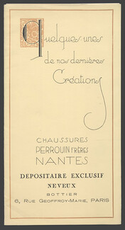 Perrouin (Catalog Shoes) 1925 6 illustrated pages, 6 pages