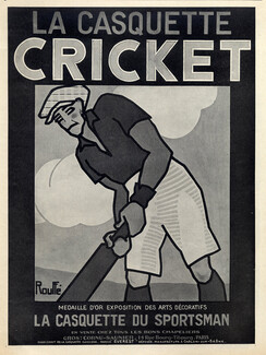 Cricket (Men's Hats) 1925 Rouffé, Casquette du Sportsman