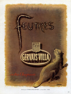 Gervais Villa (Millinery) 1948 Lavenne, Fur