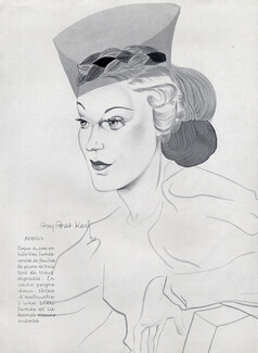 Caroline Reboux 1938 Raymond Bret-Koch, Portrait