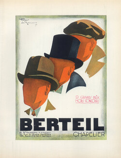 Berteil 1928 Henry Le Monnier, Lithograph from Pan (Poiret)