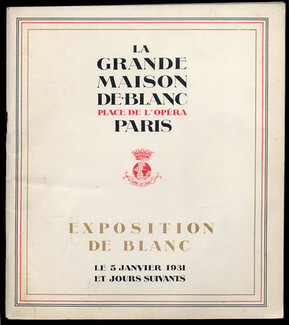 A la Grande Maison de Blanc (Department Store) 1931 Catalog 48 Pages, 48 pages
