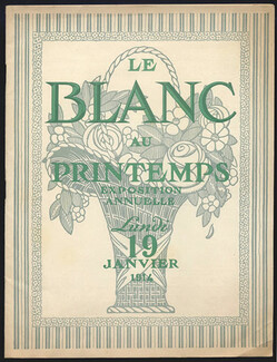 Au Printemps (Catalog "Blanc") 1914 Lingerie, Apron, 44 illustrated Pages, 44 pages