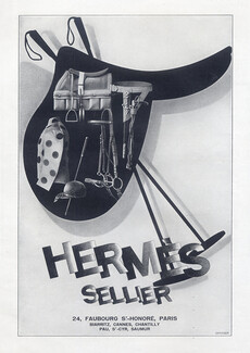 Hermès (Sports Equipment) 1928 Saddle Polo Casaque Jokey