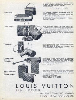 Louis Vuitton (Luggage, Baggage) 1969 Handbag, Train-Case, Sabretache...