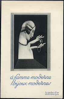 La Gerbe d'Or (Jewels) 1928 Leaflet, Art Deco