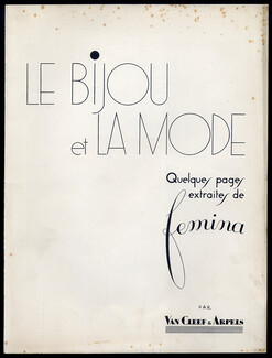 Van Cleef & Arpels (Jewels) 1933 Jacques Demachy, André de Fouquières Autograph, Catalog 8 Pages, 8 pages