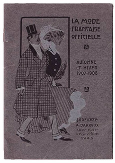 La Mode Française Officielle 1907-1908 Autumn and Winter Mode Masculine Men's Clothing