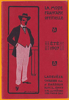 La Mode Française Officielle 1907 Summer Mode Masculine Men's Clothing, 16 pages
