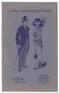 La Mode Française Officielle 1911 Spring and Summer Mode Masculine Men's Clothing, 16 pages
