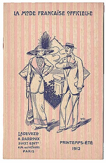 La Mode Française Officielle 1912 Spring and Summer Mode Masculine Men's Clothing, 16 pages