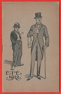 La Mode Française Officielle 1922 Summer Mode Masculine Men's Clothing Chaplin Charlot