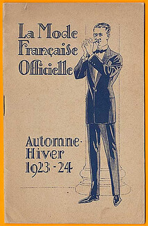 La Mode Française Officielle 1923-1924 Autumn and Winter Mode Masculine Men's Clothing