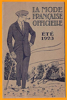 La Mode Française Officielle 1923 Summer Mode Masculine Men's Clothing, 16 pages