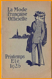 La Mode Française Officielle 1926 Spring and Summer Mode Masculine Men's Clothing, 16 pages