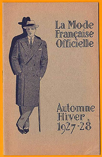 La Mode Française Officielle 1927-1928 Autumn and Winter Mode Masculine Men's Clothing, 16 pages
