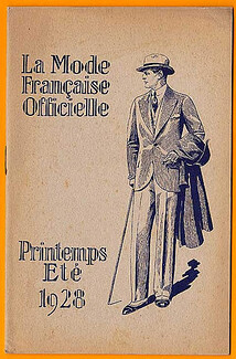 La Mode Française Officielle 1928 Spring and Summer Mode Masculine Men's Clothing