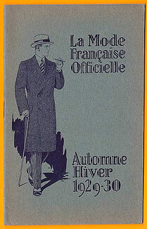 La Mode Française Officielle 1929-1930 Autumn and Winter Mode Masculine Men's Clothing, 16 pages